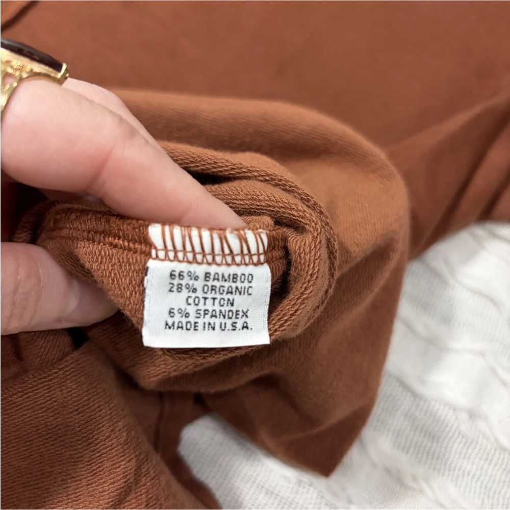 Bryn Walker Tunic Brown Sweater Top L Oversize Bamboo Organic Cotton Lagenlook - Picture 5 of 8